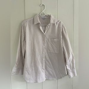 AYR oversized striped oxford